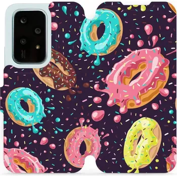 Pouzdro na mobilní telefon Flipové pouzdro Mobiwear - Honor 200 Lite - VP19S Donutky (Knížkové flip pouzdro, obal, kryt na mobil Honor 200 Lite - VP19S Donutky, materiál Umělá kůže + TPU - ochrana 360°, stojánek, silikonová vanička, magnetické zavírání)
