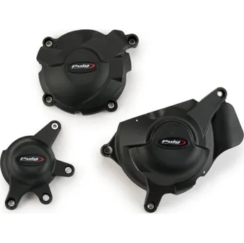Motodíl Engine covers PUIG Track for Championship 21510N černý included 3 covers