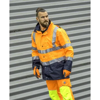 pracovní bunda ARDON Bunda HI-VIZ 4v1, zateplená, nepromokavá H8912/3XL 3XL Oranžová odstíny