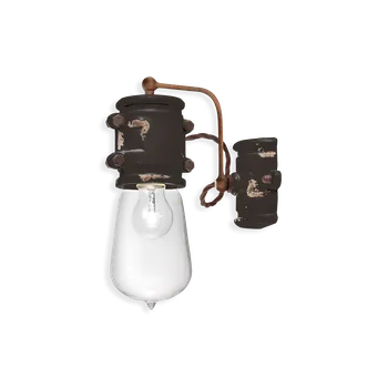 Nástěnné svítidlo Ferroluce Nástěnné retro svítidlo URBAN, v. 30 cm, 1xE27 Barva: Černá