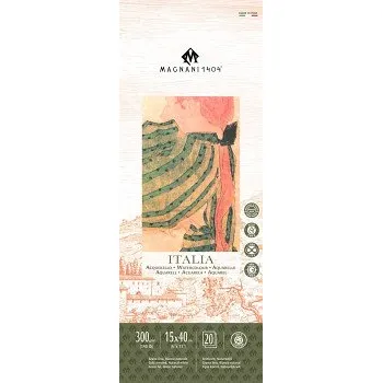 Blok Akvarelový blok Magnani Italia 15x40cm 300g 100% bavlna (Akvarelový blok Magnani Italia 15x40cm 300g 100% bavlna)