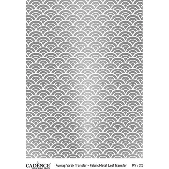 Nášivka Transferový obrázek na textil - stříbrné vlnky -