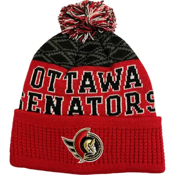Čepice Outerstuff Dětská zimní čepice Ottawa Senators NHL Puck Pattern Cuffed