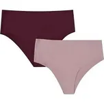 Sada 2 bezešvých kalhotek Henderson Ladies Feliz 42584 Feliz A'2 S-2XL Velikost: L, Barva: vínová/pudrová