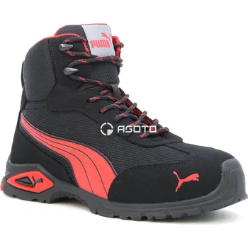 Pracovní obuv PUMA Madrid Mid S1P černá pánská pracovní obuv 44