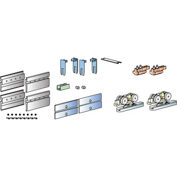 Nábytkové kování SET pro 1 křídlo s tvrdým dorazem VETRO 100-MT-01