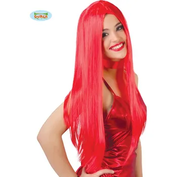 Paruka Guirca Fiestas Španělsko Paruka dlouhá červená