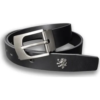 Opasek Kožený opasek Klasik s odznakem Český lev - 35 mm 100
