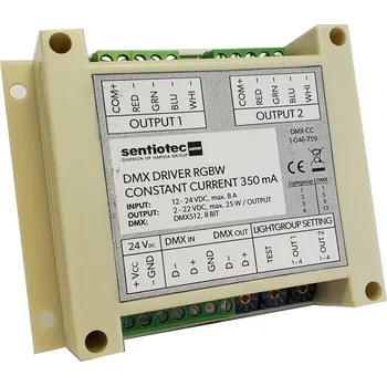 Řídící jednotka Řídící jednotka SENTIOTEC DMX CV k RGBW LED trubicovému osvětlení, 2x75W
