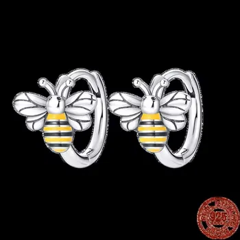 Náušnice Stříbrné dámské/dívčí náušnice (s motivem zvířátek) Varianta: PAE164 včelka