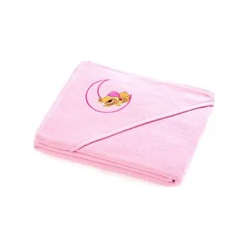 OKRYCIE KĄPIELOWE NIEDŹWIADEK 100X100 RÓŻOWY