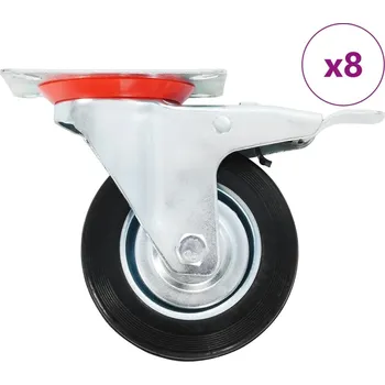 zvedák vidaXL 8 ks otočná kolečka 100 mm [277961]