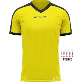 Fotbal Sada dresů GIVOVA REVOLUTION, barva dresů 0110 oranžová - černá, barva trenýrek 0002 modrá, velikost XS