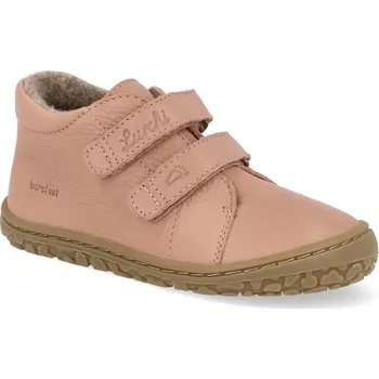 Dívčí zimní obuv Barefoot dětské kotníkové boty Lurchi - Noriko Rose růžové Velikost: 26