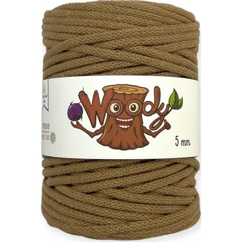 Příze Woody 5 mm - Světle hnědá