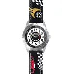 CLOCKODILE Dětské svítící tmavě modré chlapecké hodinky ZÁVODNÍ AUTA CWB0120 ( )