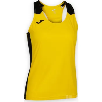 Běžecké oblečení Dámské tílko JOMA RECORD II, barva žlutá - černá, velikost XS