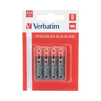 Článková baterie VERBATIM Alkalické baterie AAA, 4 PACK , LR3
