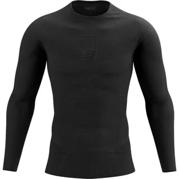 Pánské termoprádlo Pánské funkční triko Compressport ON/OFF BASE LAYER LS TOP M L Černá