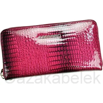 Peněženka Dámská lesklá peněženka Gregorio GF119 celozipová fialová | KabelkyproVas.cz