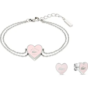 Náramek Lacoste Půvabný ocelová sada šperků pro ženy (náramek, náušnice) 2070031 + 2 měsíce na vrácení zboží