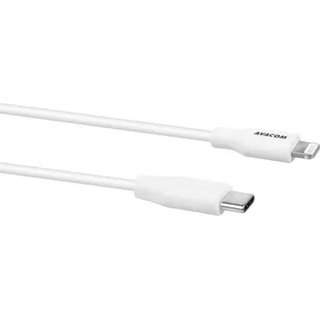 Pouzdro na mobilní telefon AVACOM MFIC-40W kabel USB-C - Lightning, MFi certifikace, 40cm, bílá
