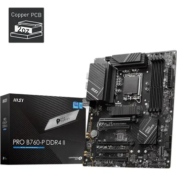 MSI MB Sc LGA1700 PRO B760-P DDR4 II, Intel B760, 4xDDR4, 1xDP, 1xHDMI