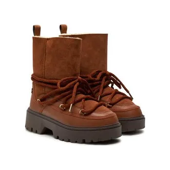 Dámská zimní obuv Sněhule Tommy Hilfiger FW0FW08085 Hnědá 38