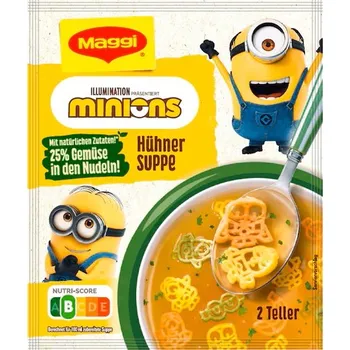 MAGGI INSTANTNÍ KUŘECÍ POLÉVKA MIMONI/MINIONS 500ml NĚMECKO!