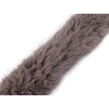 Našívací oděvní / dekorační kožešina plochá šíře 9 cm