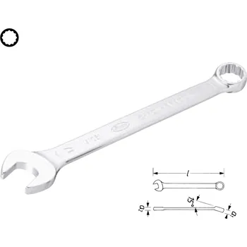 Nářadí pro automobil VIGOR Očkoplochý klíč 22mm, V1053