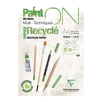 Blok Recyklovaný mixed media blok PaintON A4 250g (Recyklovaný mixed media blok PaintON A4 250g)