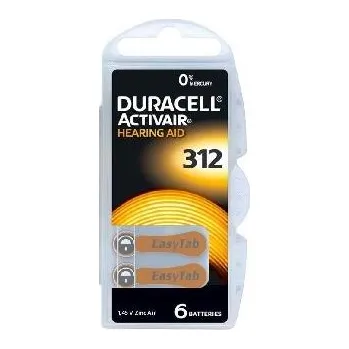 Článková baterie Duracell DA 312 P6 Easy Tab 6pack
