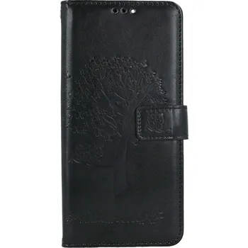 Pouzdro na mobilní telefon Pouzdro Xiaomi Redmi Note 13 Pro knížkové Černý strom sovičky (kryt neboli obal na Xiaomi Redmi Note 13 Pro)