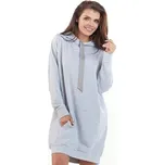 Awama Úpletové šaty A212 Šedá Basic Fit OS