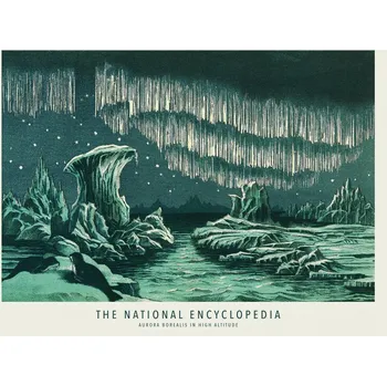 Plakát Plakát, Obraz - Aurora Borealis in High Altitude (Northern Lights / Celestial Print) - The National Encyclopedia