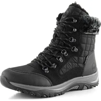 Dámské kozačky Rieker šněrovací kotník s membránou šedo-černý M9644-00 - 39 | P687086