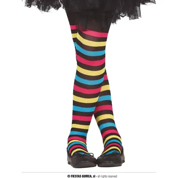 Karnevalový kostým Guirca Pruhované punčochy pro děti 7-12 let