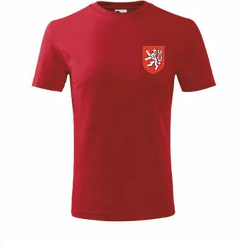 Chlapecké tričko ON-DESIGN Tričko pánské/dětské ČESKÝ LEV Velikost: 122 cm/6 let, Barva: červená