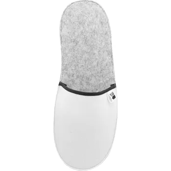 Dámské pantofle Reklamní CreaFelt Slip RPET pantofle na zakázku, bílá, 41-43