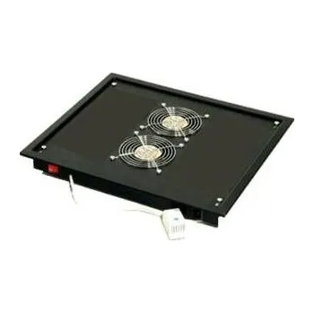 Rozvaděč TRITON Ventilační jednotka horní (spodní), 2 ventilátory-230V/30W, termostat, černá