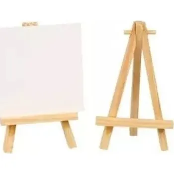 Party dekorace CHAKS Sada mini dřevěných stojanů 8 cm 6 ks