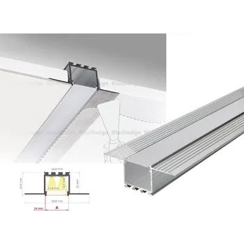 LED osvětlení Ledshopik LED profil do sádrokartonu KOZEL - LED profil KOZEL - 2m