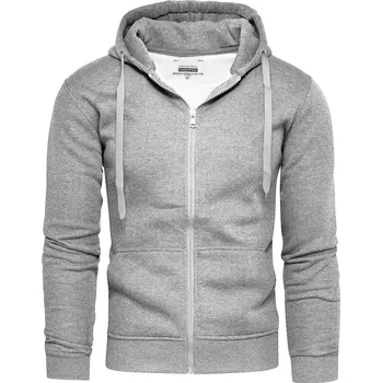 Pánská mikina Recea Pánská mikina s kapucí Llevain šedá XL