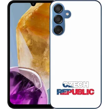 Pouzdro na mobilní telefon Gelový kryt mmCase na Samsung Galaxy M15 5G - Czech Republic bílé pozadí