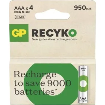 Elektronika Nabíjecí baterie GP ReCyko 950 AAA (HR03) - 4 ks