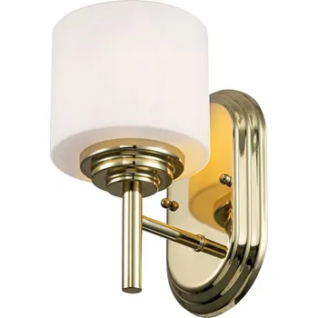 Nástěnné svítidlo Nástěnná lampa Malibu do koupelny - leštěná mosaz