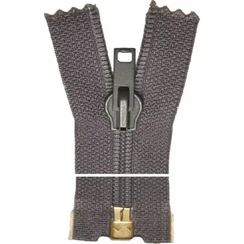 Zip Spirálový zip, dělitelný - 70cm - šedo-modrý - Koh-i-noor - BALENÍ 10 ks