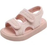 Dětské sandály na suchý zip Velikost: 28, Barva (Varianta): Pink A