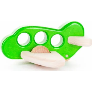 Dřevěná hračka Bajo Letadlo zelené